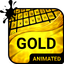 Gold Animated Keyboard Backgro