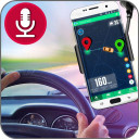 Voice Gps navigation maps: HUD speedometer