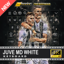 MD White Juve Keyboard Theme Football 2019