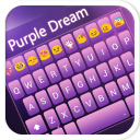 Purple Dream Emoji Keyboard for Galaxy Note 8