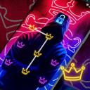 Neon Crown - App Lock Master Theme