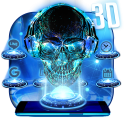 Neon Tech Skull Themes HD Wallpapers 3D icons