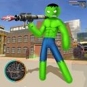 Green Monster Stickman Rope Hero Gangstar Mafia