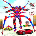 Spider robot car transform 3D