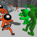 Stickman Prison Battle Zombies