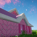 Pink doll house for MCPE