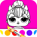 Dolls Coloring Book