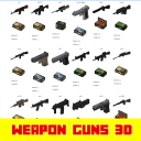 weapon 3d guns for Minecraft