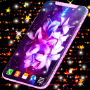 Live Wallpaper for Samsung - Purple Rainbow Themes