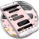 SMS Messages Bow Pink Pastel