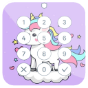 Unicorn Kawaii Pony Wallpaper Lock Screen & Emoji