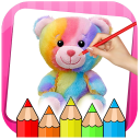 Little Teddy Bear Colouring Book Game
