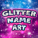 Glitter Name Art Maker ✨ Write Text on Background