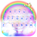 Rainbow Galaxy Keyboard