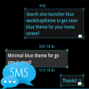 Ice Minimal Theme GO SMS Pro