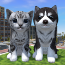 Cute Cat And Puppy World