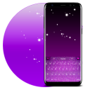 Purple Glitter Keyboard