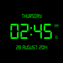 LED Digital Clock Wallpaper