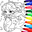 Mermaid Coloring:Mermaid games