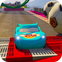 Superhero Car Race: Mega Ramp