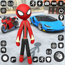 Spider Stickman Rope Hero Game