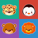 Animals memory game for kids