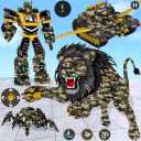 Army Tank Lion Robot Car Games