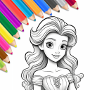 Princess Coloring Drawing Game