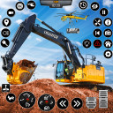 City Heavy Excavator Crane 3D