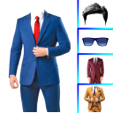 Men casual suit photo editor