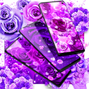 Purple rose live wallpaper
