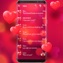 Romantic love red color theme