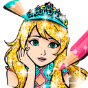 Princess Coloring Book Glitter