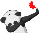 Funny Panda Stickers WASticker
