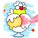 Glitter Ice Cream Coloring