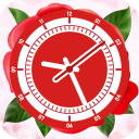 Rose Clock Live Rose Wallpaper