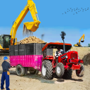 Heavy Tractor Trolley Game 3D