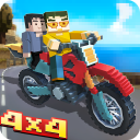 Blocky Moto Bike Winter Breeze