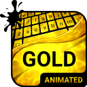 Gold Keyboard & Wallpaper