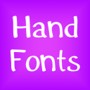Hand fonts for Android