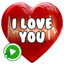 ANIMATED I LOVE YOU WAstickerApps Love and Hearts