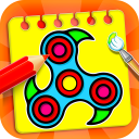 Fidget Spinner Coloring Book & Drawing Game