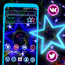 Neon Colorful Star Launcher Theme