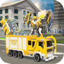 City Garbage Truck Flying Robot-Trash Truck Robot