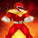 Hero Dino Red Future Fight War