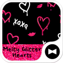 Melty Glitter Hearts  Theme