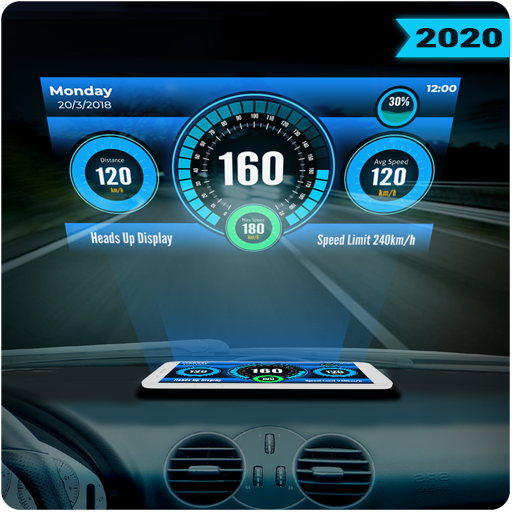 دانلود برنامه HUD Speedometer Digital GPS, Speed Limit Widget برای