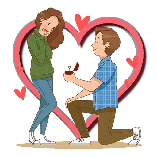 دانلود برنامه Couple Love Romance Sticker: WAStickerApps Lovely برای ...