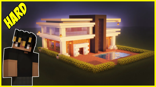  استریم ساخت و ساز در ماینکرفت - اودی ارنجی - خانه‌های سخت - آموزش ساخت بهترین خانه مدرن