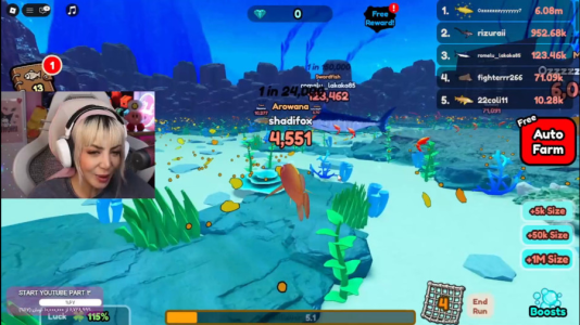  استریم بازی‌های ماجراجویانه در روبلاکس - شادی فاکس - فصل ۱ - ماهی خور روبلاکس